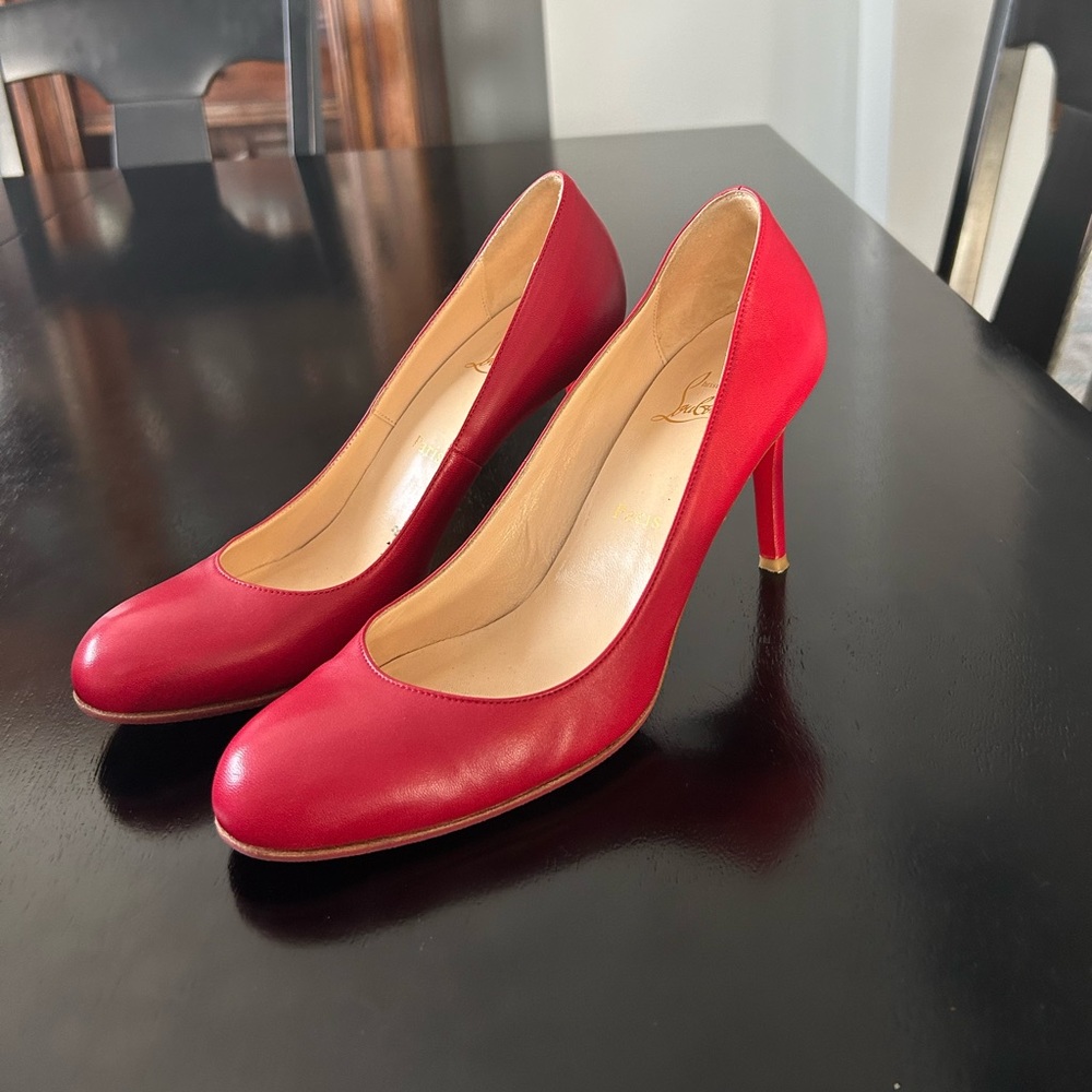Christian Louboutin Simple Pinky Red Pumps - image 7
